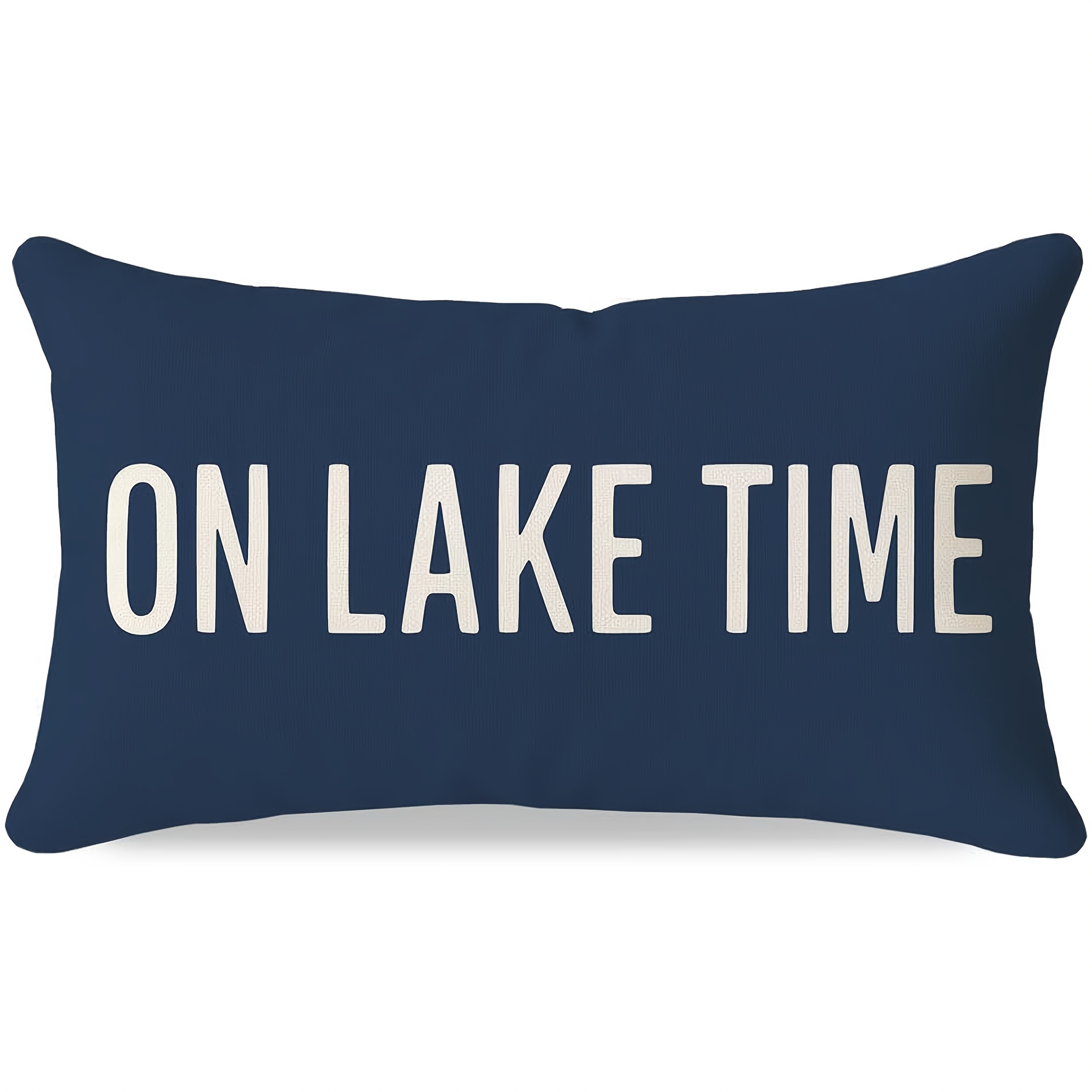 TEMU 1pc, Housse de coussin d'appoint lombaire Dokriy, "Lake Time", Décor et décorations nautiques "", Housse de coussin d'extérieur pour porche,