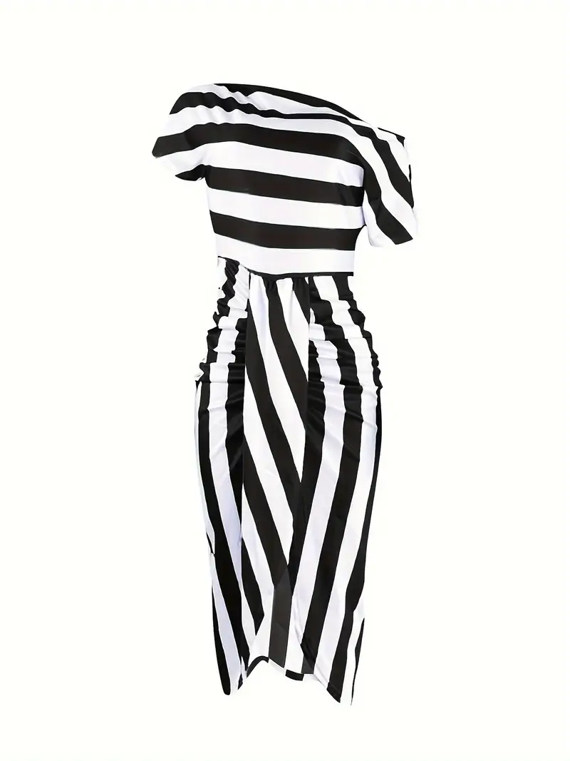 striped bodycon for summer womens details 2