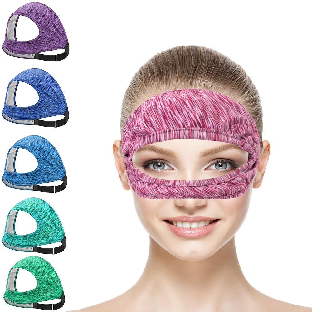 

Breathable Vr Eye Mask With Anti-slip Headband - Sweatproof, For Women | Gradient