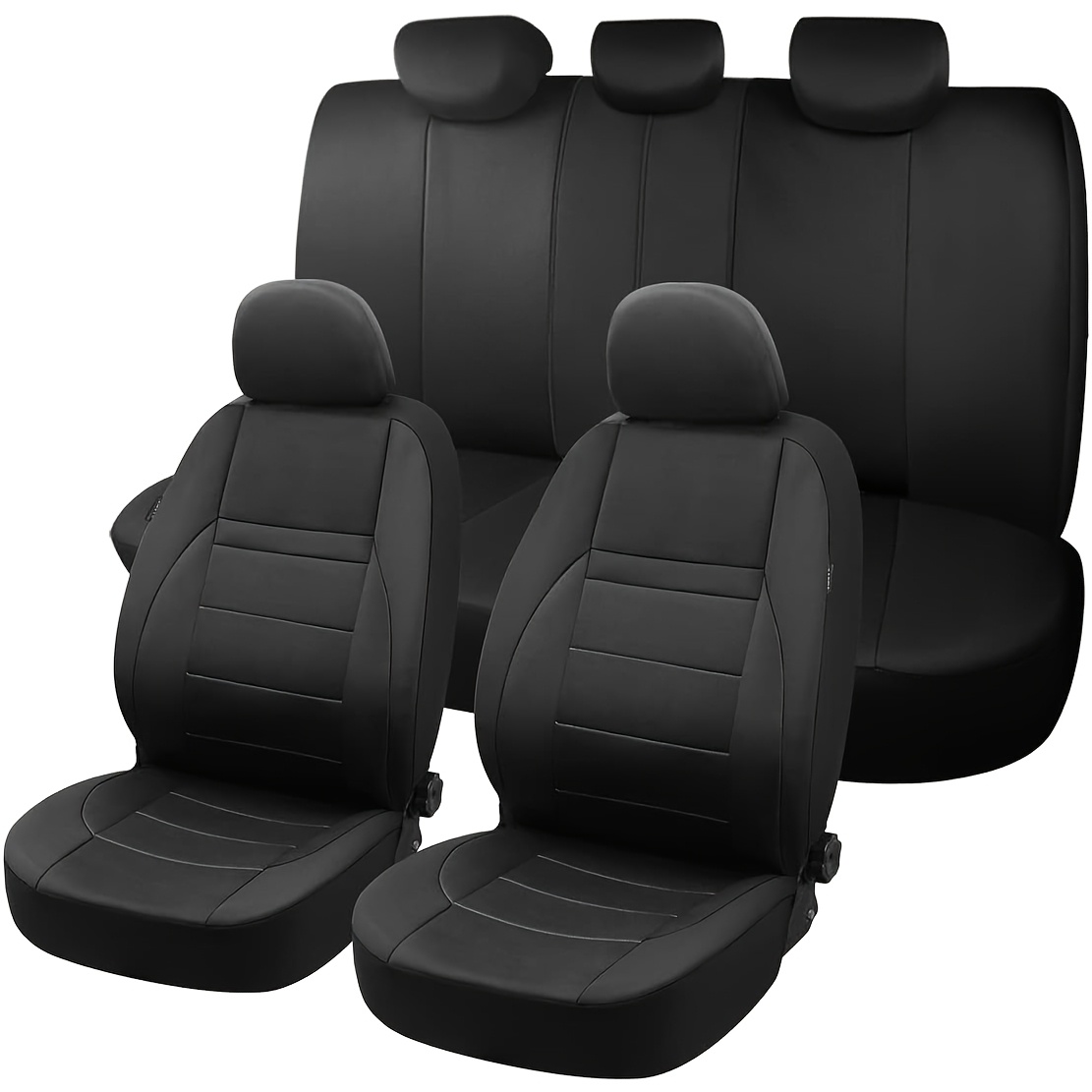 TEMU Housse de siège de voiture tendance et simplifiée, respirante et douce, taille universelle adaptée à la plupart des modèles places