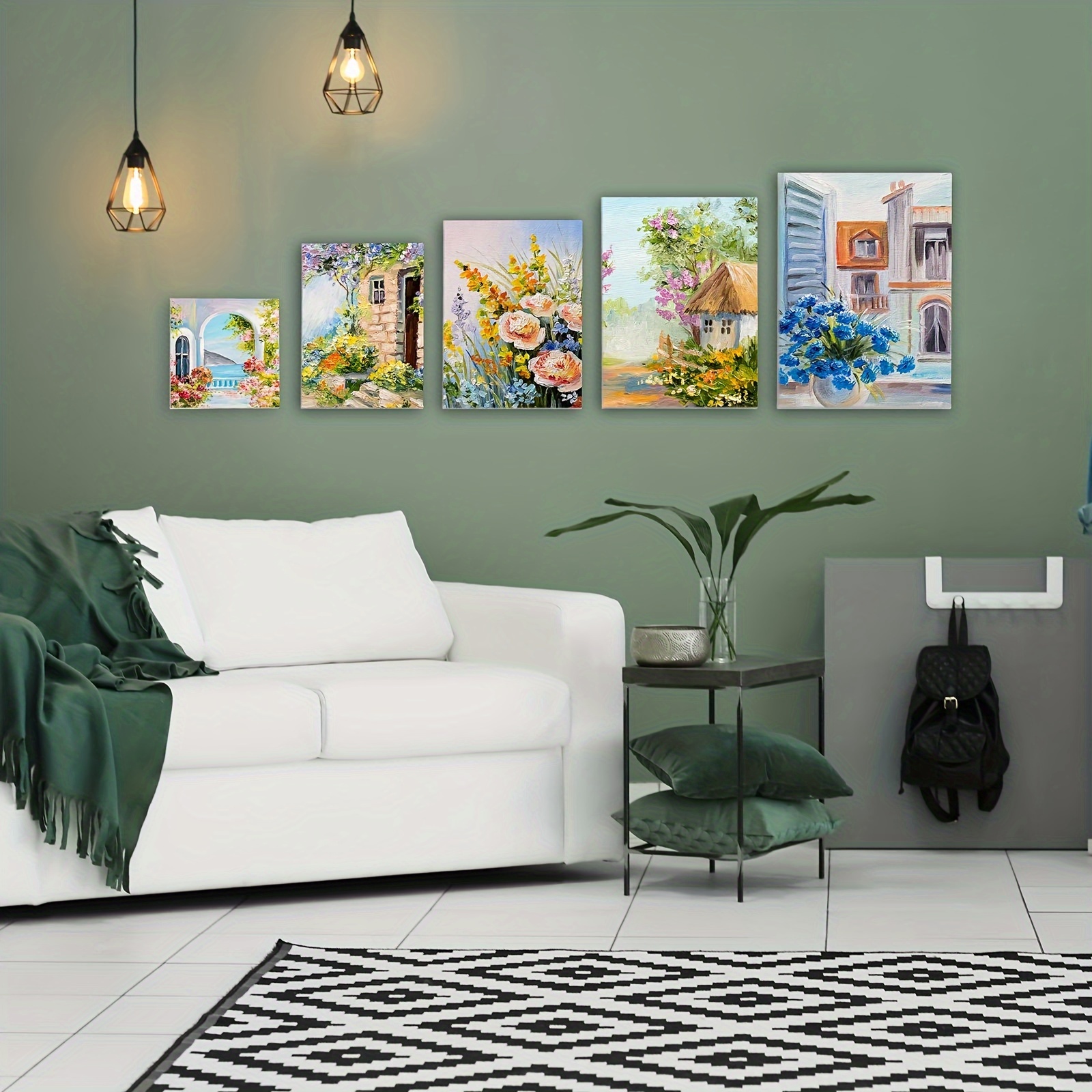 TEMU Set Of 18 Art Canvases, Suitable For Painting Techniques, Including Acrylic, Tempera, And Watercolor, In Multiple Sizes With 3mm Thick Panels