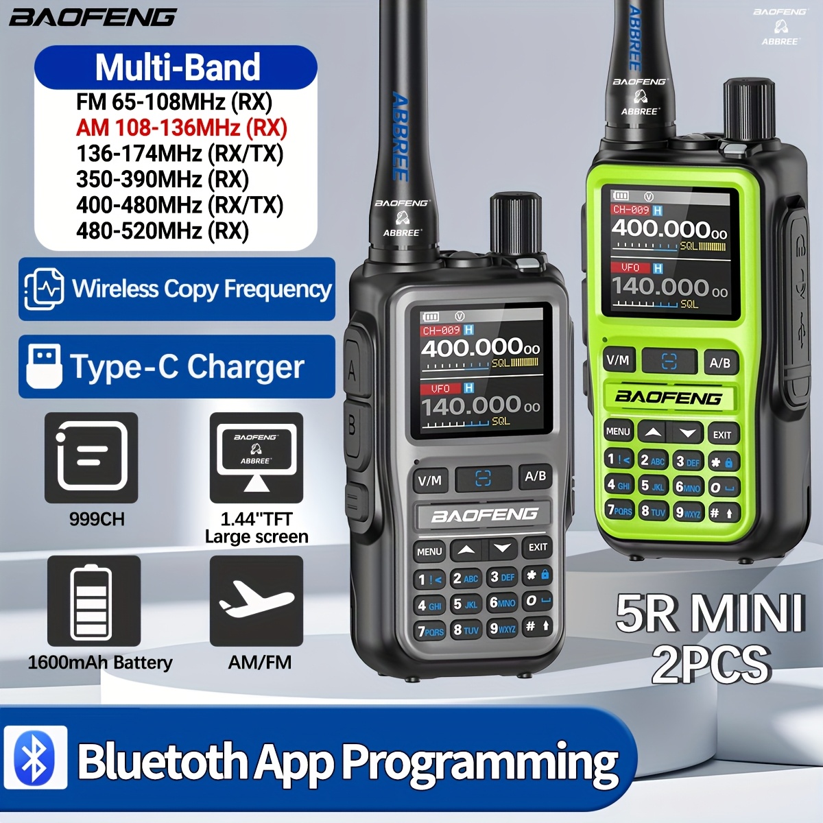 vhf radio sold on Temu United States