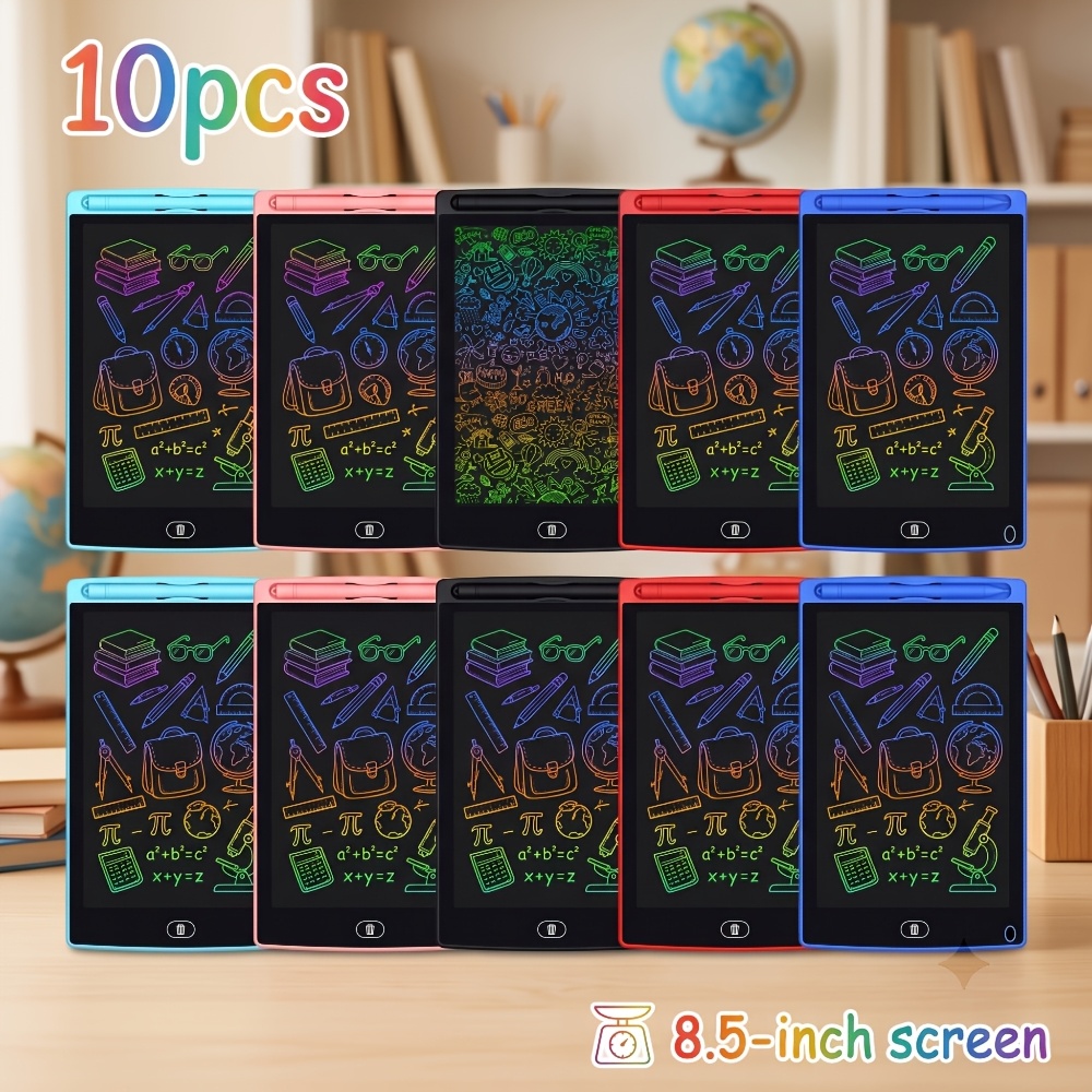 TEMU 10pcs Set Of 5-color Chalkboard Markers Drawing/writing Calligraphy Practice Boards Promotional Activity Boards- Erasable For Reuse Perfect For