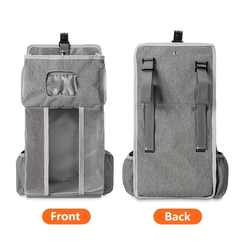   diaper storage bag multifunctional travel diaper waterproof bag with stroller straps large capacity easy to fold details 9