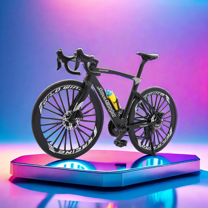 new realistic model bicycle finger home decoration in purple