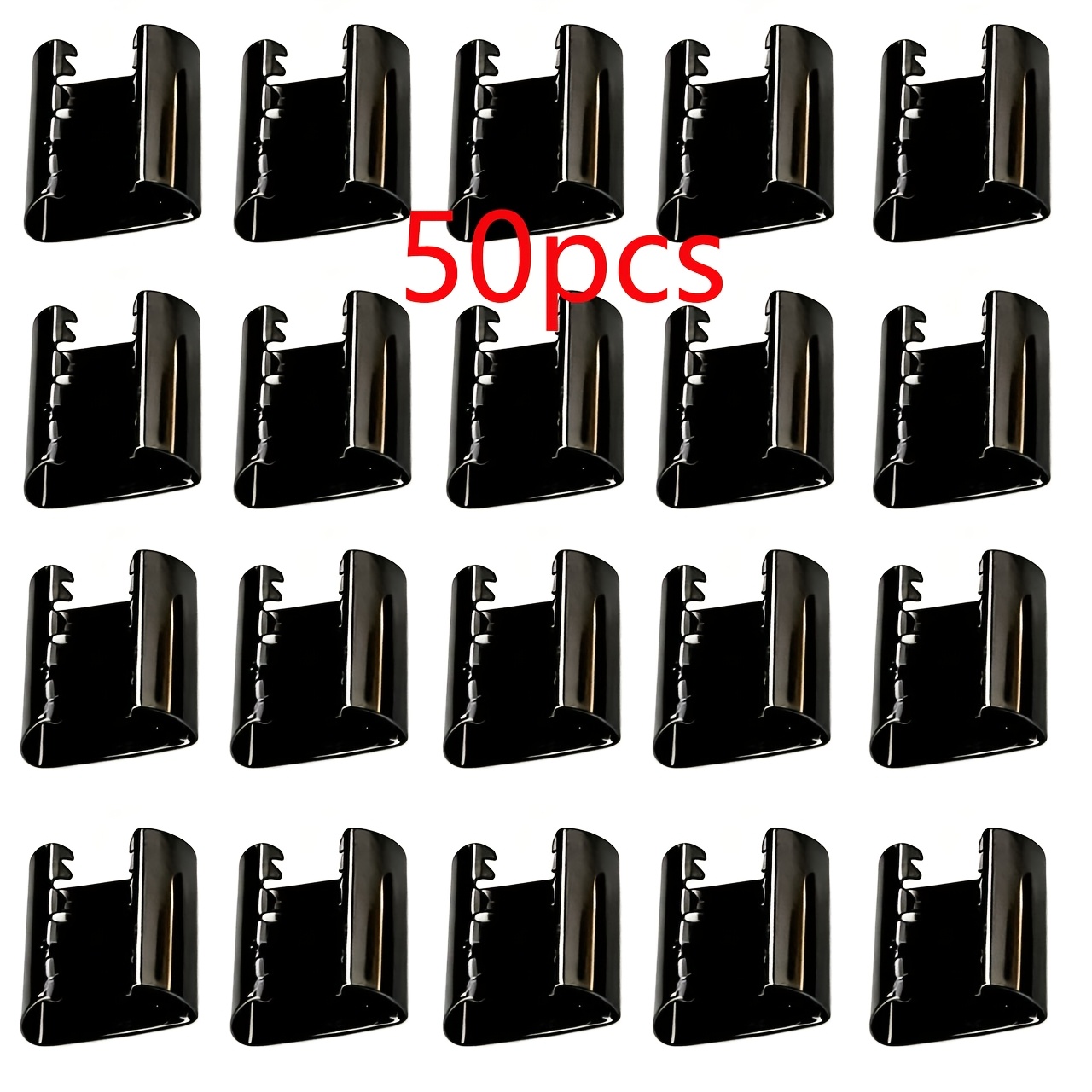 Image of 50pcs Metal Open Crimp Beads, For Making Cord Ends, Leather Cord Clasps, Ribbon Clasps, Craft Fastener Snap Additions