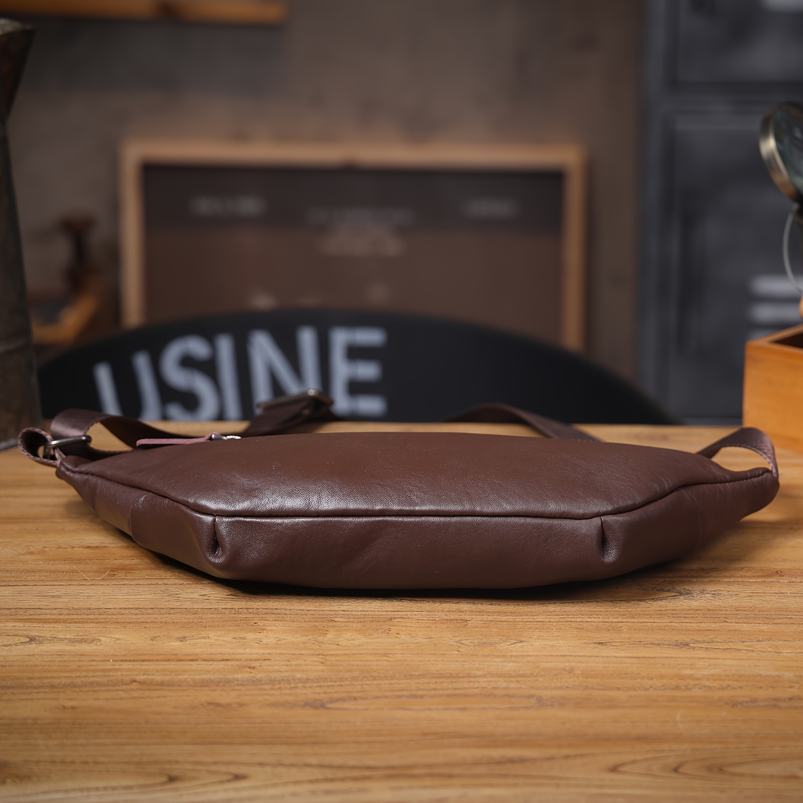 Mini PU Leather Crossbody Messenger Bag Men