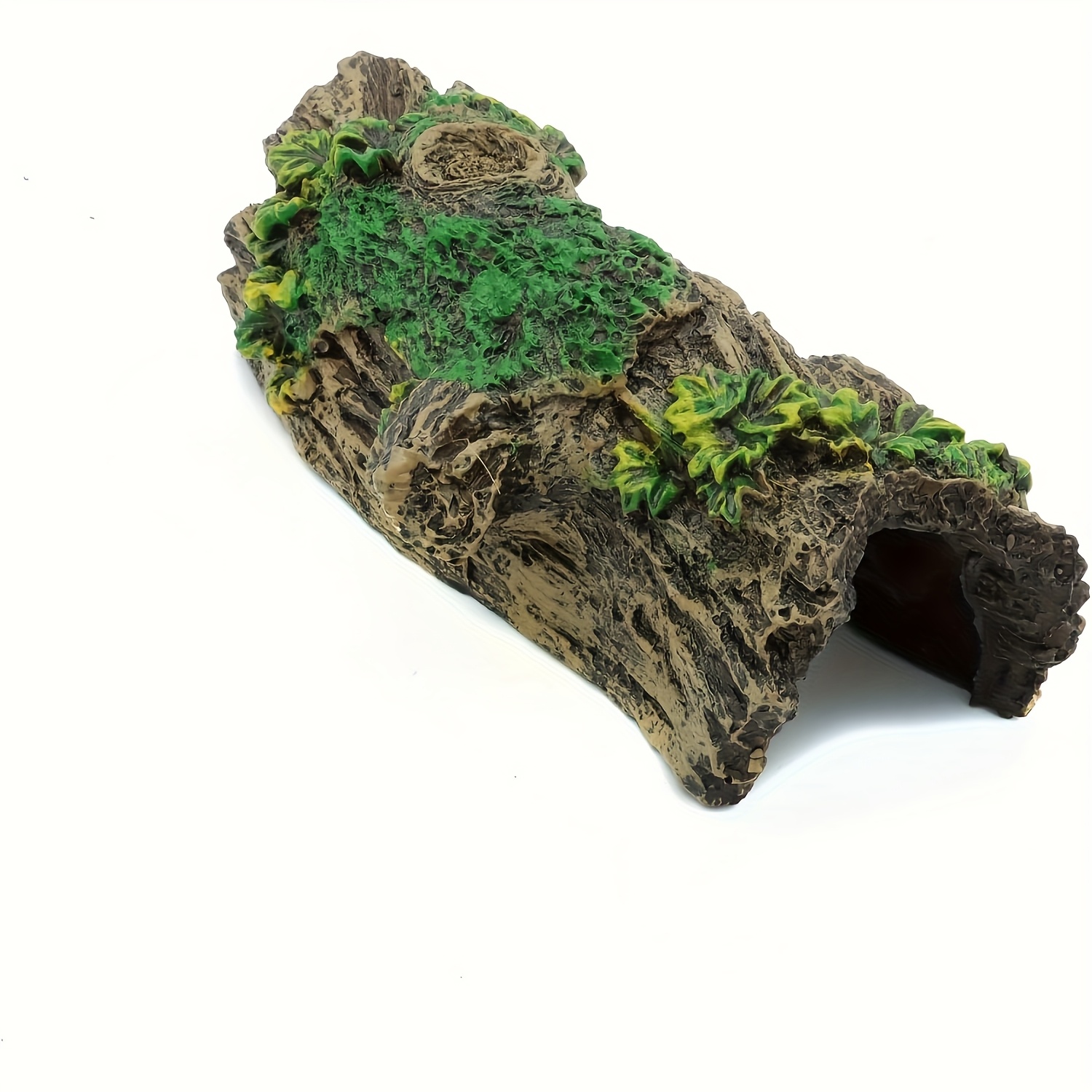 1 pz di tronco vuoto decorativo in resina per creare un habitat nascosto per anfibi e rettili, ideale per santuari di animali acquatici