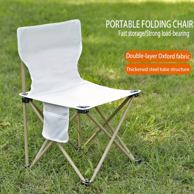 1pc Outdoor Folding Chair Portable Folding Stool Art Sketch Stool Fishing  Chair Spring Outing Picnic Camping Chair, Check Out Today's Deals Now