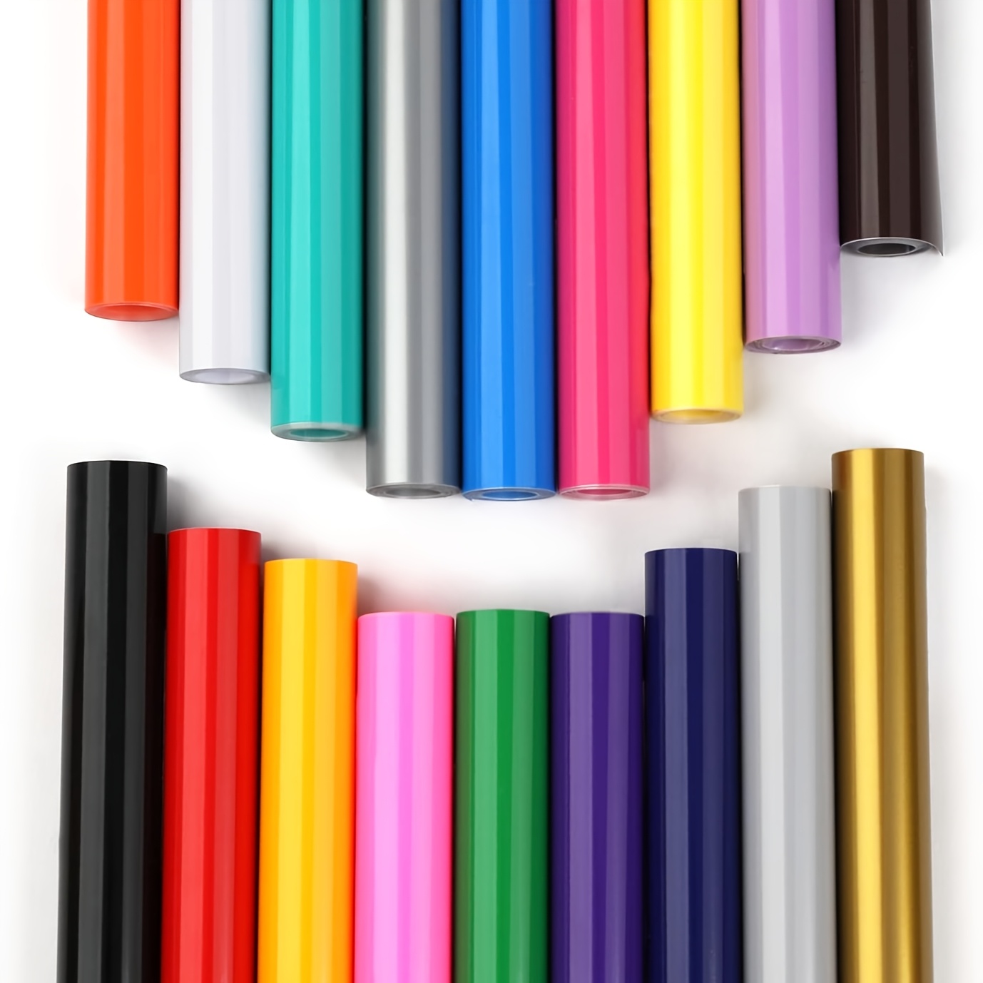 Image of Htvront Vinyl Film Plotter Film 18 Rolls - 30 Cm X 91.5 Cm Self-adhesive Plotter Film, Vinyl Film For Gifts, Birthday Party