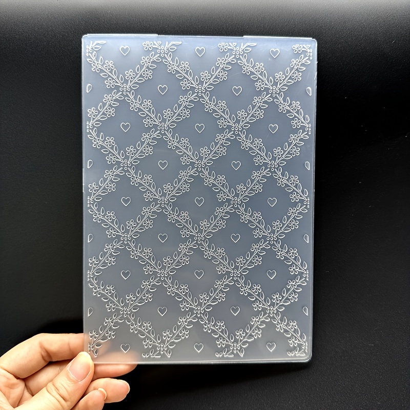 

Diamond & Embossing Folder - 3d Textured Plastic For Diy Card Making, Scrapbooking & Crafts