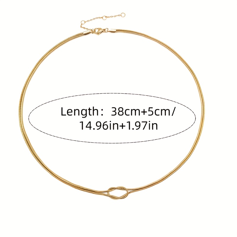 Minimalist Lightweight Luxury Snake Knot Necklace