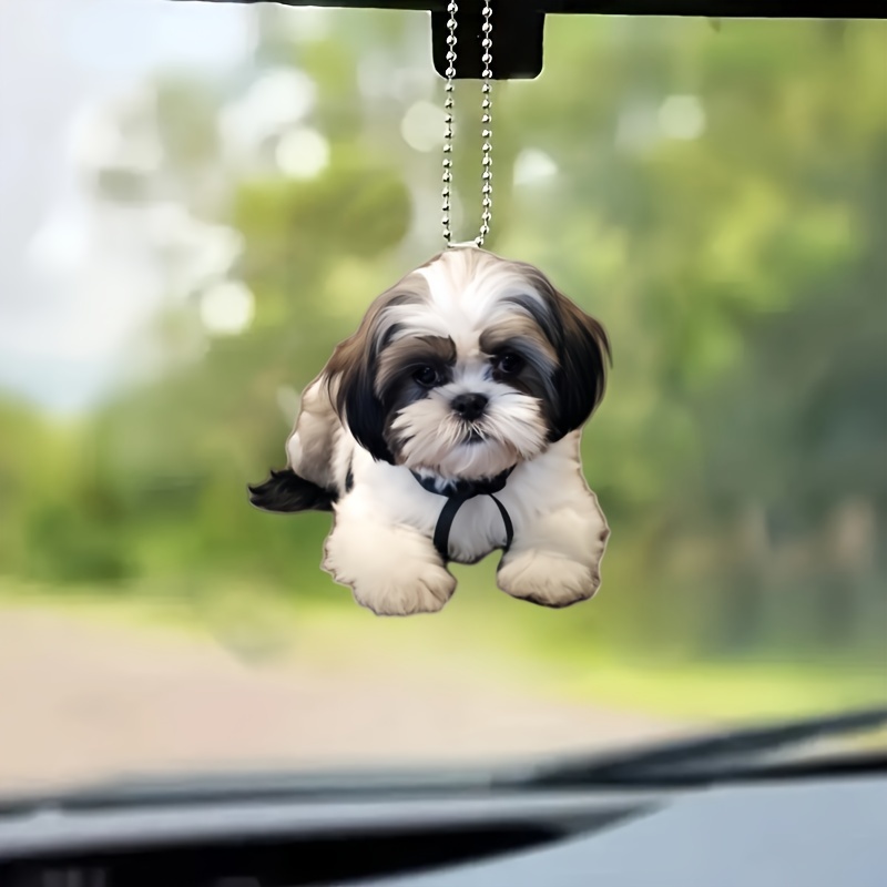 

1pc Shih Tzu Dog Hanging , 2d Pendant , 's , For & Car Decoration,