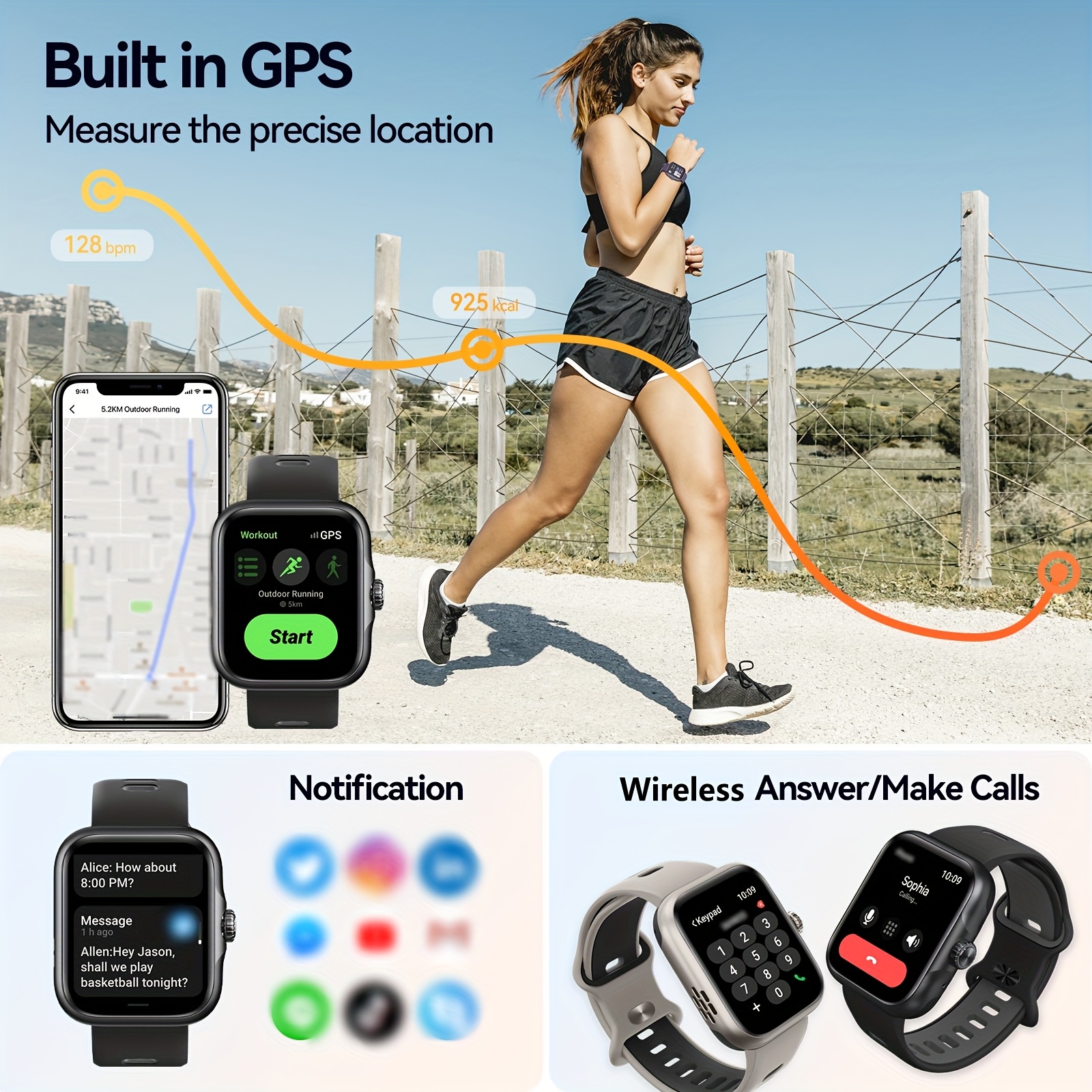 Smartwatches Big W Step Counter Mgaolo Kids Smart Watch,Fitness