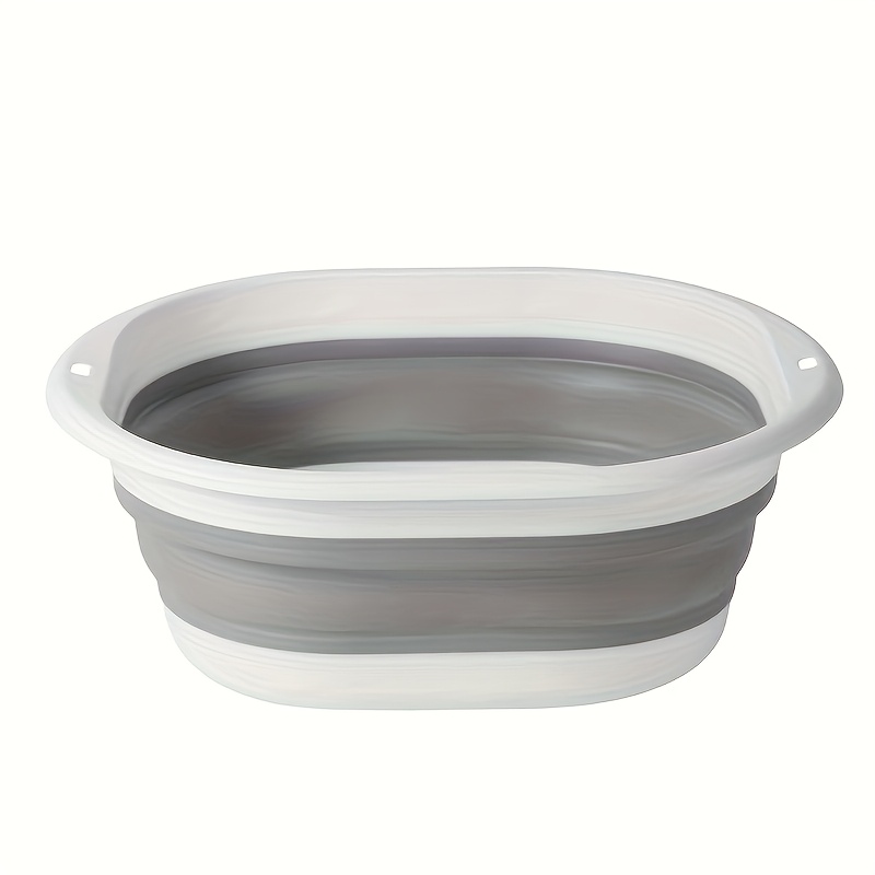 11L(2.91 Gallon) Collapsible Dish Basin With Drain Plug Space Saving