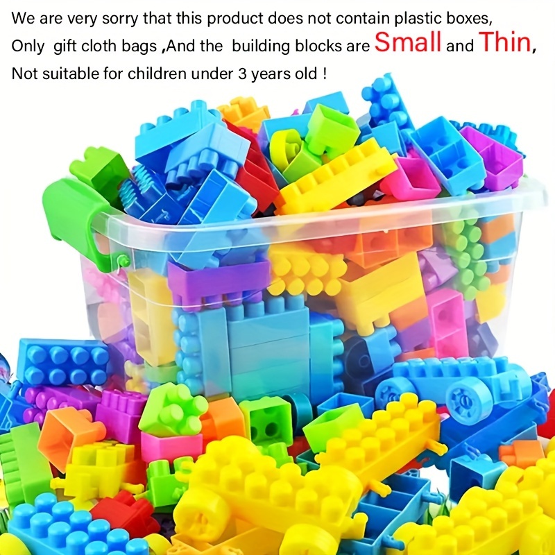 100pcs Random Colour Small Building Blocks Set for Kids