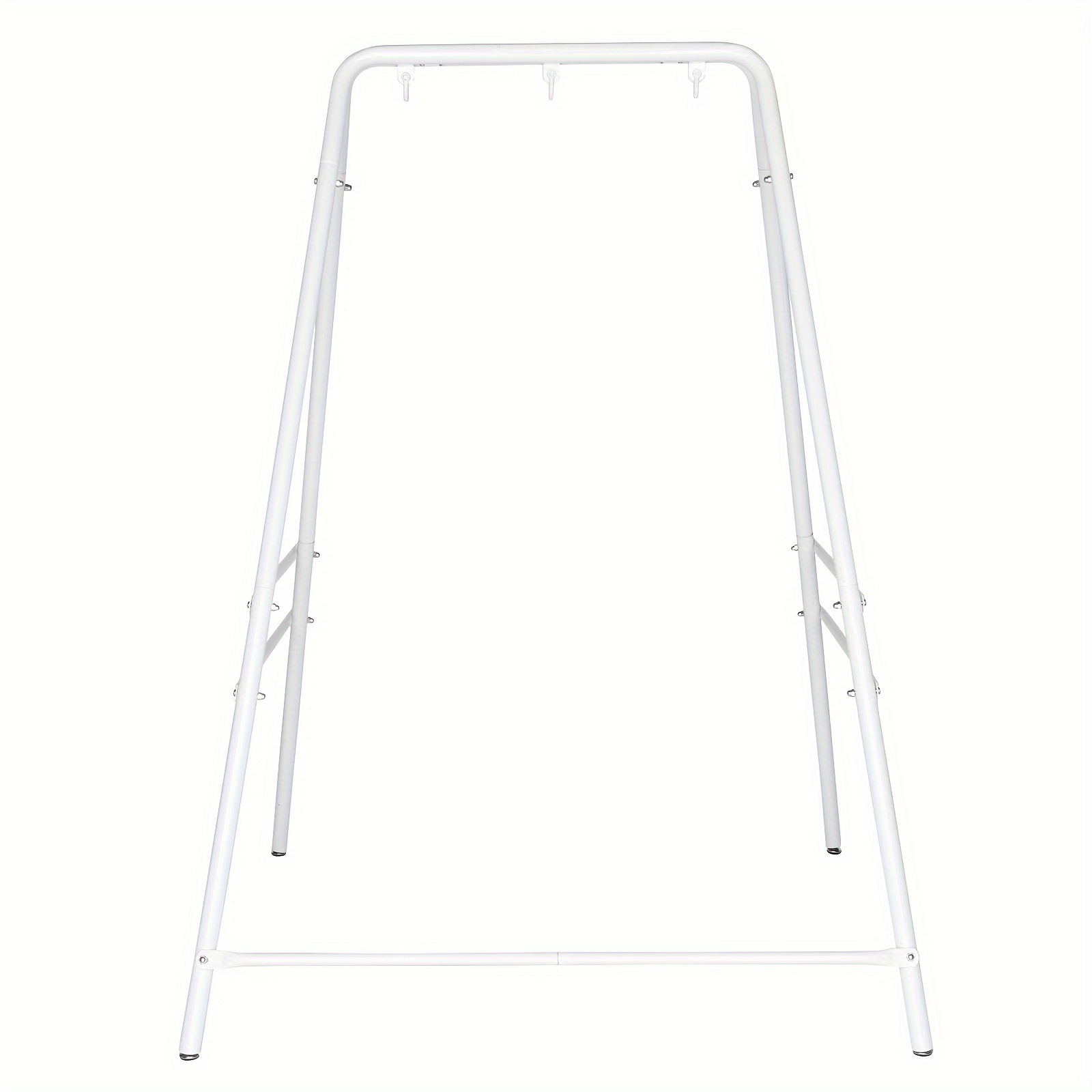 

Wrought Iron Four-legged 3 Rings Hanging Chair Frame White