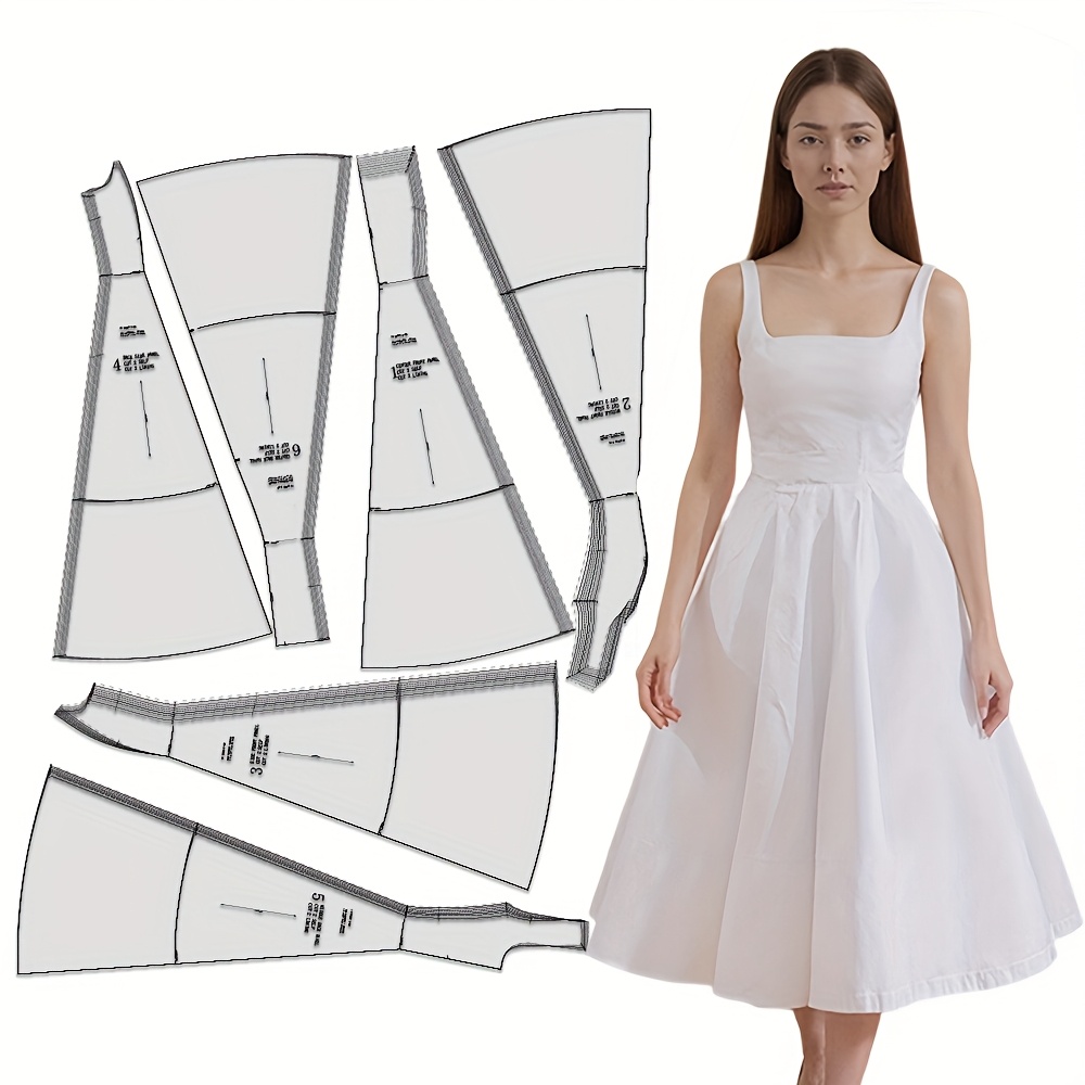 sachin and babi light blue dress Sewing Patterns for Women'S Dress in 10 US Sizes (2-*), Beginner Sewing Kit  for Women'S Clothing * Trimmable Sewing Patterns for Women'S Dress, Gift  for Sewing Enthusiasts * *-by-Step Tutorials