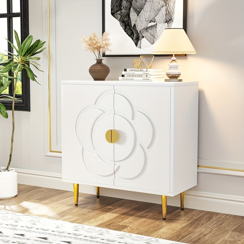 Floral Pattern Decorative Sideboard