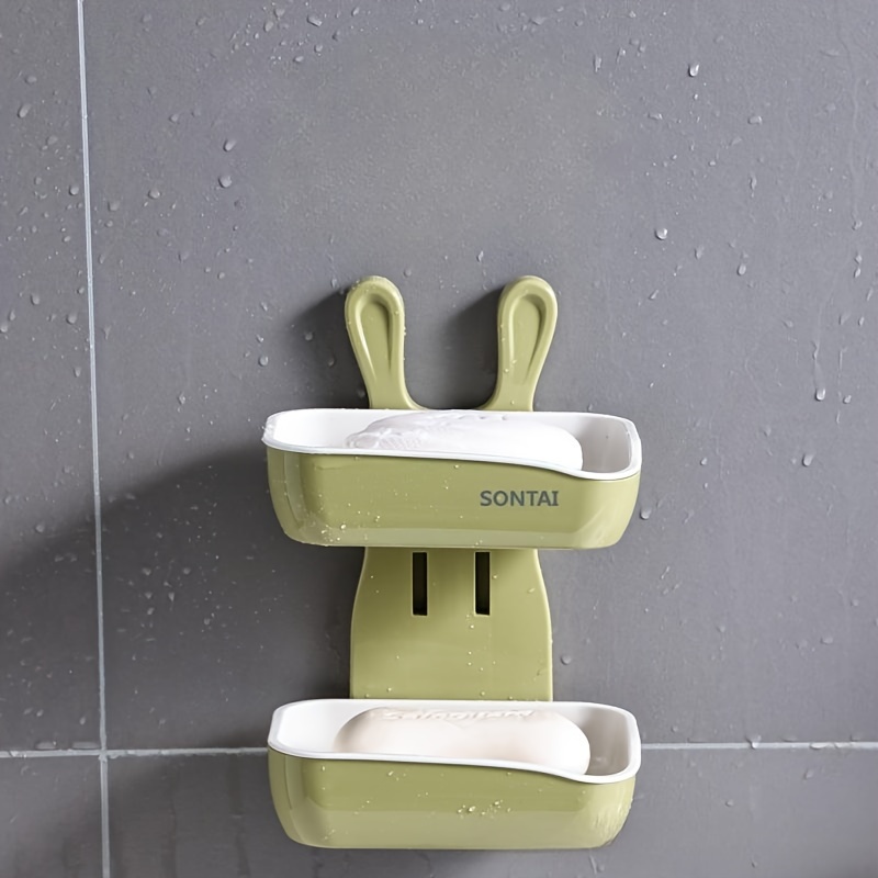 YOHOM 2 Pezzi Portasaponette Autoadesivo Portasapone con Scarico Porta  Saponetta Bagno da Muro da Bagno Bianco Porta Sapone in Plastica :  : Casa e cucina