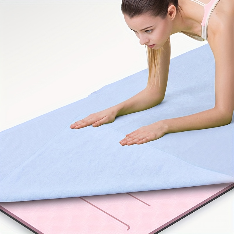 thin yoga mat portable sweat absorbent machine washable indoor exercise mat with high density twill     mat extra thin yoga accessory compact storage durable fabric 0