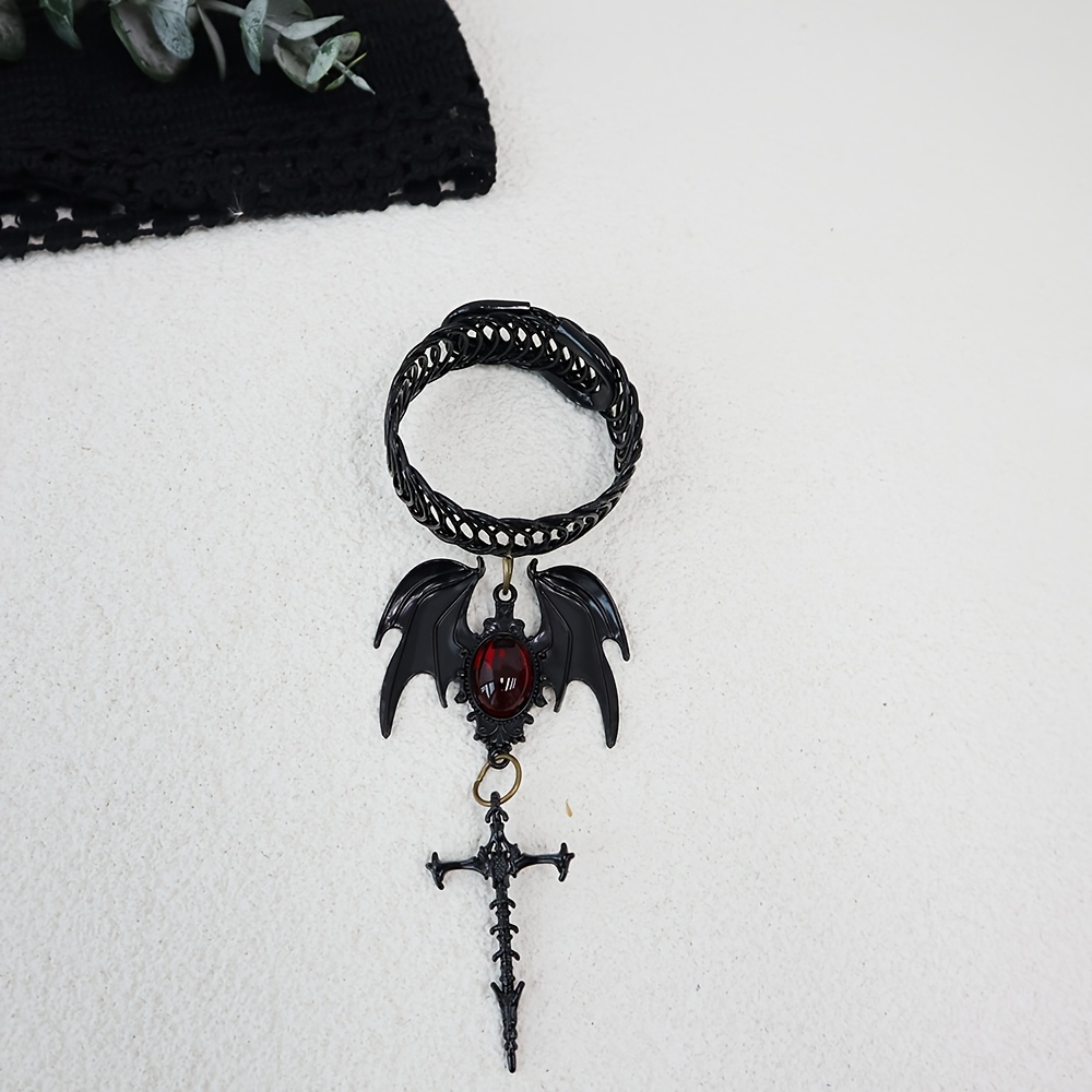 Image of 1pc Gothic Style Halloween Decor Curtain Tieback Accessory Curtain Holder Curtain Holdback For Home Decorations