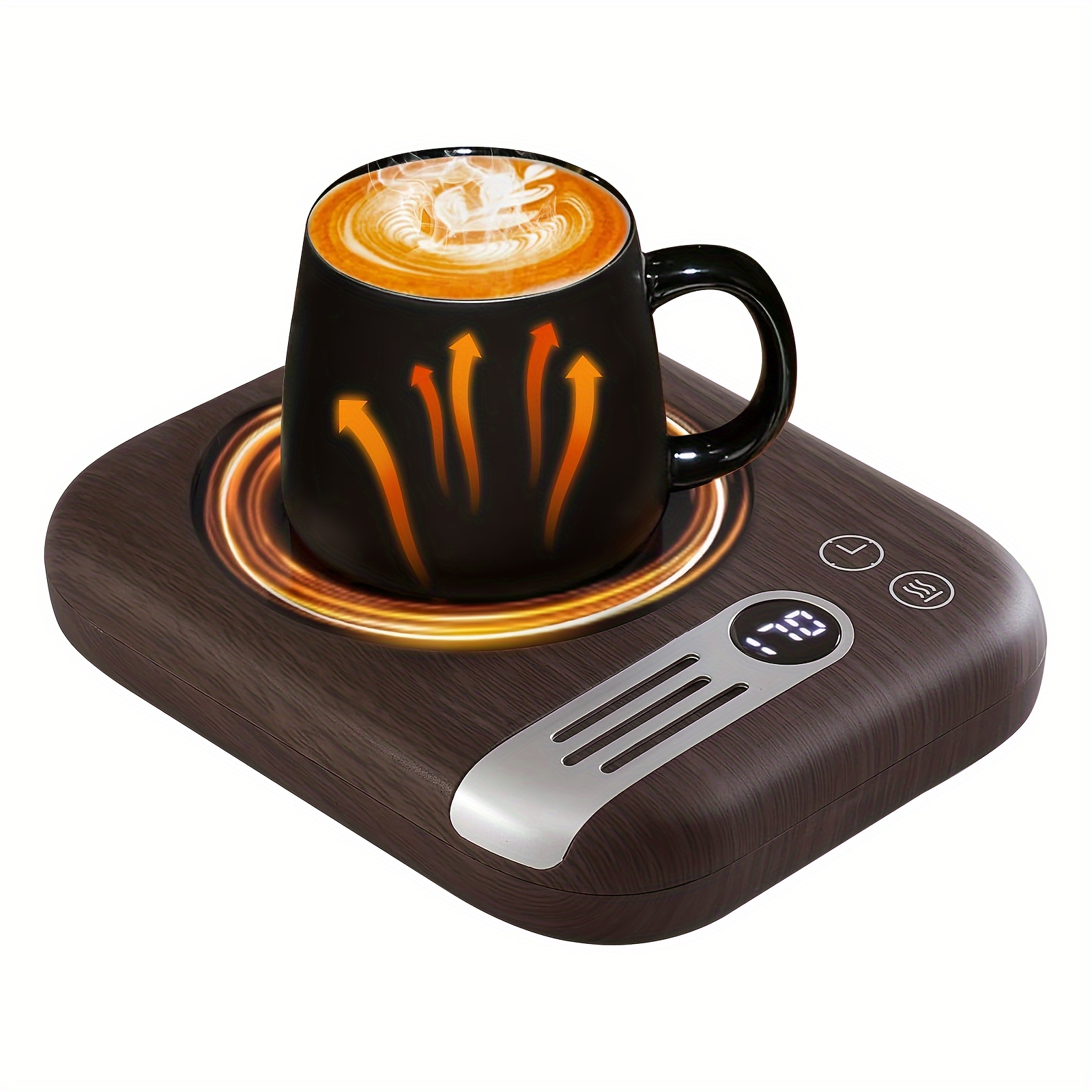 

Kepwam With 3 Temp Settings, 2-12 Timer & Auto Gravity-induction For Desk, & Coffee Warmer Plate For Heating Milk, Tea, Candle