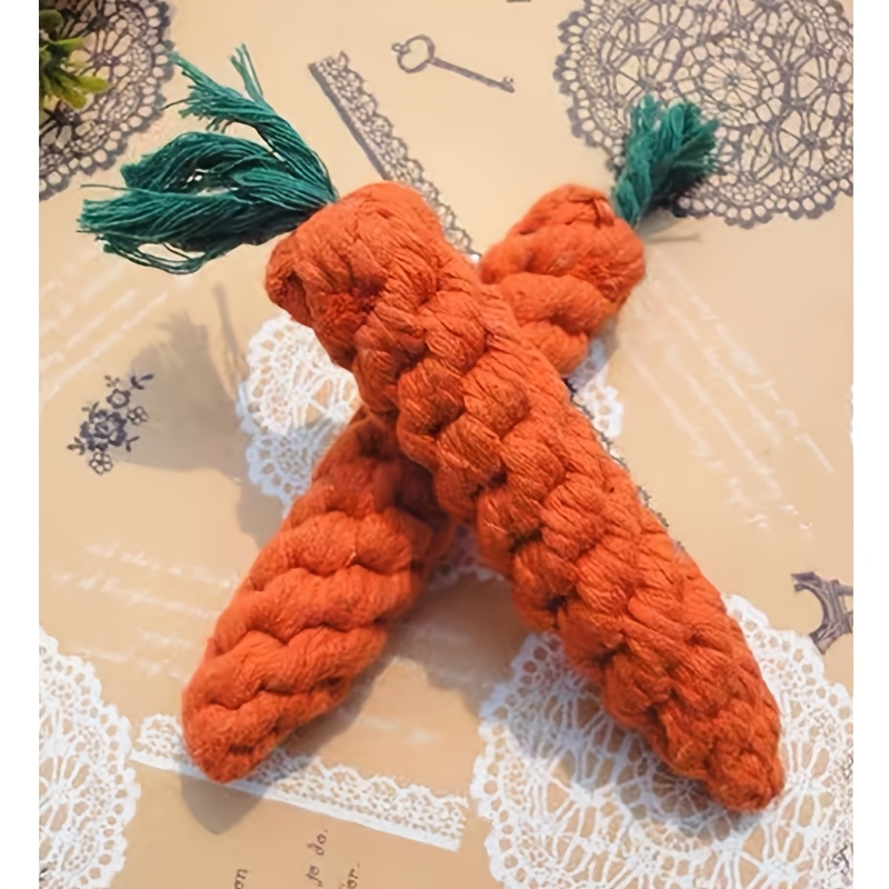 carrot shaped pet chew rope toy interactive pet   toy suitable for puppies christmas gift for pets tug of   bite toy for   Product details 0