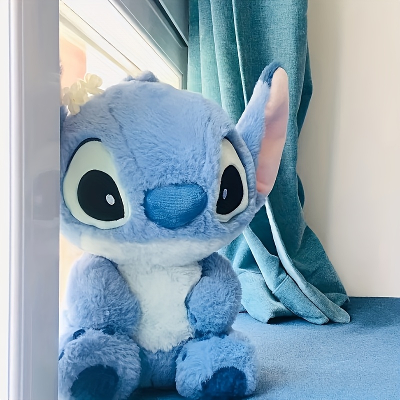 Disney Stitch Plush Toy - Soft Blue Body with Light Blue Big Ears Pillow - Perfect for Bedroom, Car, and Sofa Decor - Ideal Gift for Christmas, Valentine'S Day, and Birthdays