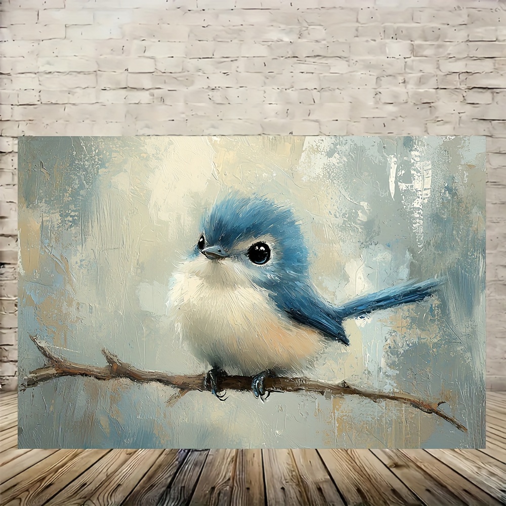 

Birdie Wooden Framed Canvas Painting Wall Art Prints For Home Decoration, Living Room & Bedroom, Festival Party Decor, The Best Gifts, Ready To Hang