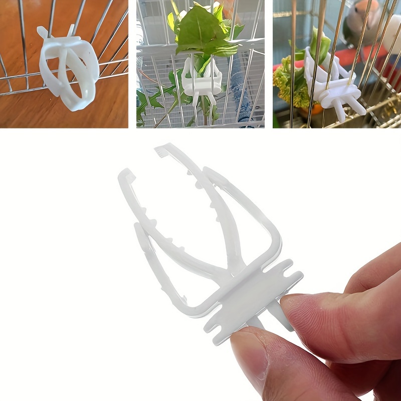 

Attaches pour distributeur de nourriture pour oiseaux : Clips pour fruits et légumes pour , Matériau PP, Accessoires de cage pour oiseaux