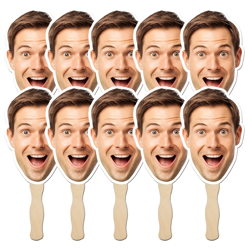 1/10/20pcs Custom Big Head With Your Photo, Fun Face Cardboard Cutouts, Big A Stick, Life-size Face, Suitable For Bachelor Parties, Weddings, Graduations, Christmas, Perfect For Halloween & Christmas