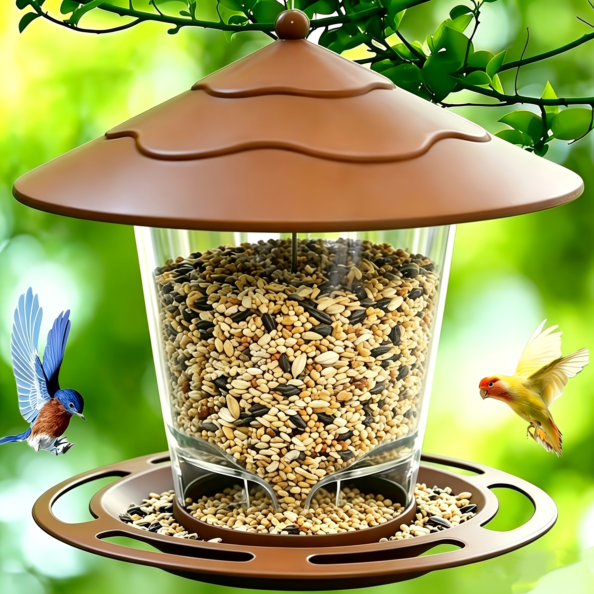 new minimalist outdoor garden hanging bird feeder 3d automatic hummingbird feeder for  