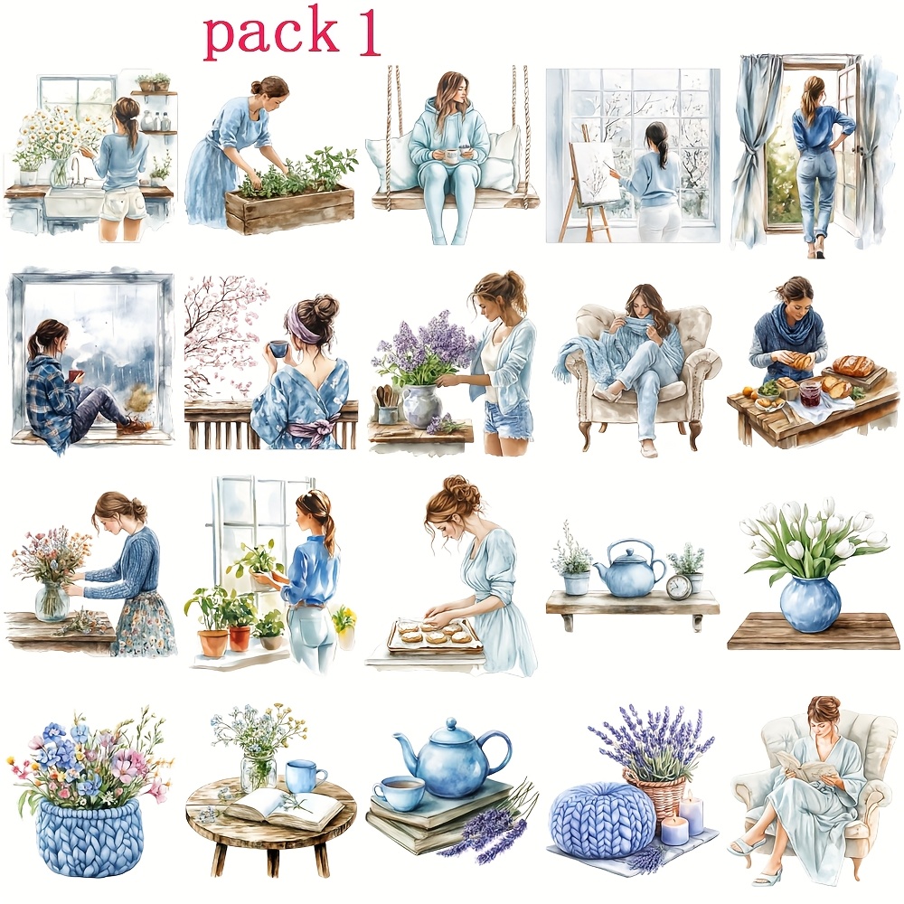 TEMU Reading Series Stickers, Stickers, Hand Account Stickers, Garbage Diary Supplies, Album Stickers, Diary Stickers, Garbage Diary Stickers,