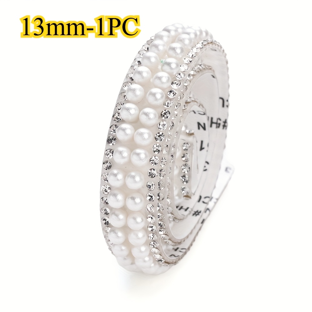 10/13/18/20mm Self-adhesive Rhinestone Strip Glass Ribbon Sticker Rhinestone Tape Wedding Clothing Home Event Car Phone Wedding Clothing Home Decoration