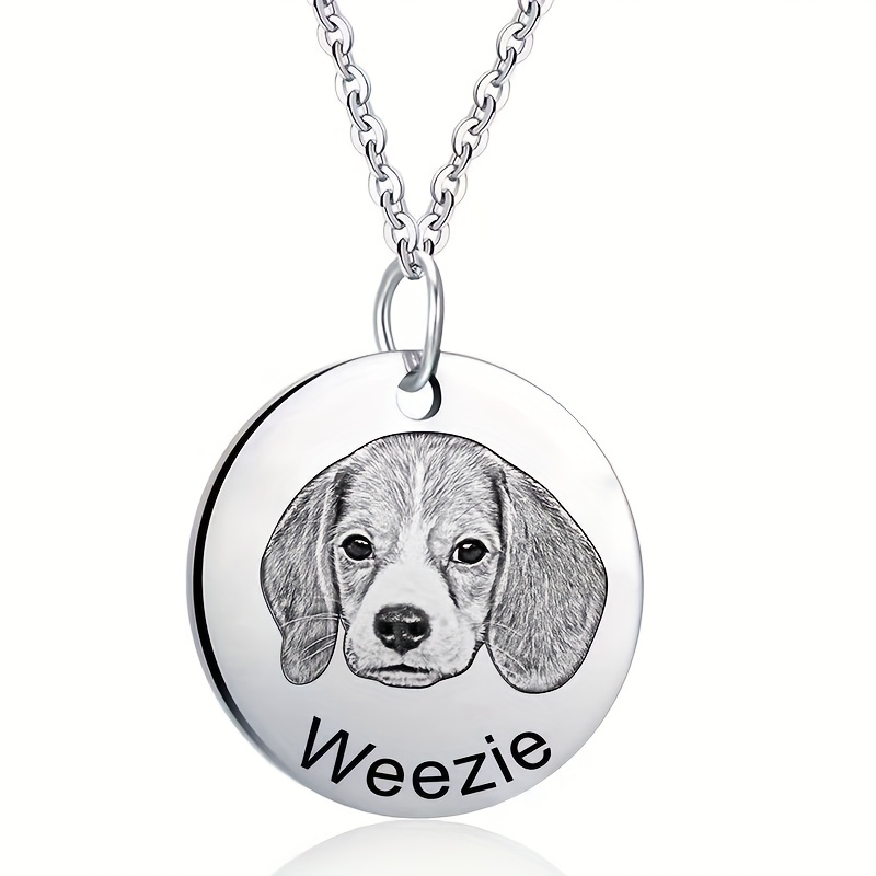 Image of Customize A Beautiful Necklace With Custom Patterns, Photos, Images Of People And Pets, Carvings, Sketches, Easy And Fashionable Styles, As A Gift To Commemorate Love, Friendship And Festivals