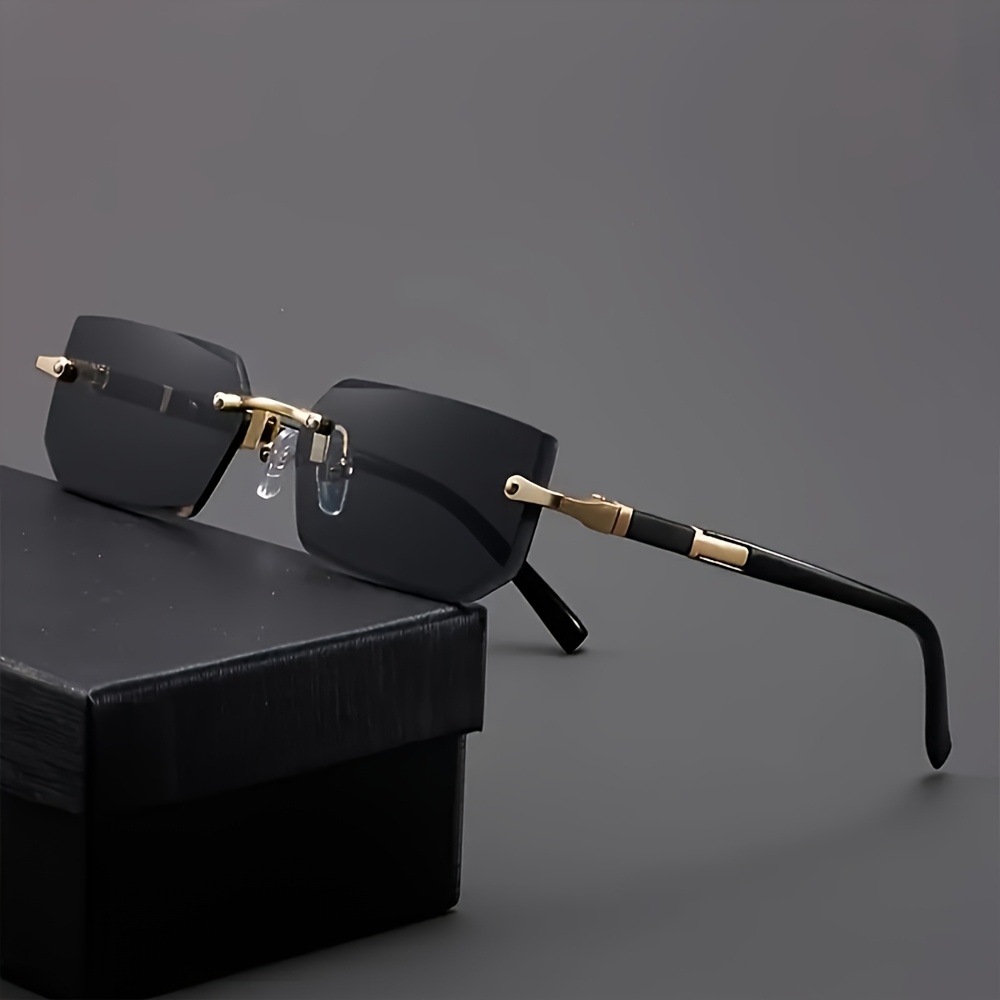 gafas unisex sin - negro con detalles dorados, y elegantes para fiestas, vacaciones, día , día de la , regalos de navidad, gafas de fiesta, gafas sofisticadas, gafas duraderas - jewelry &
