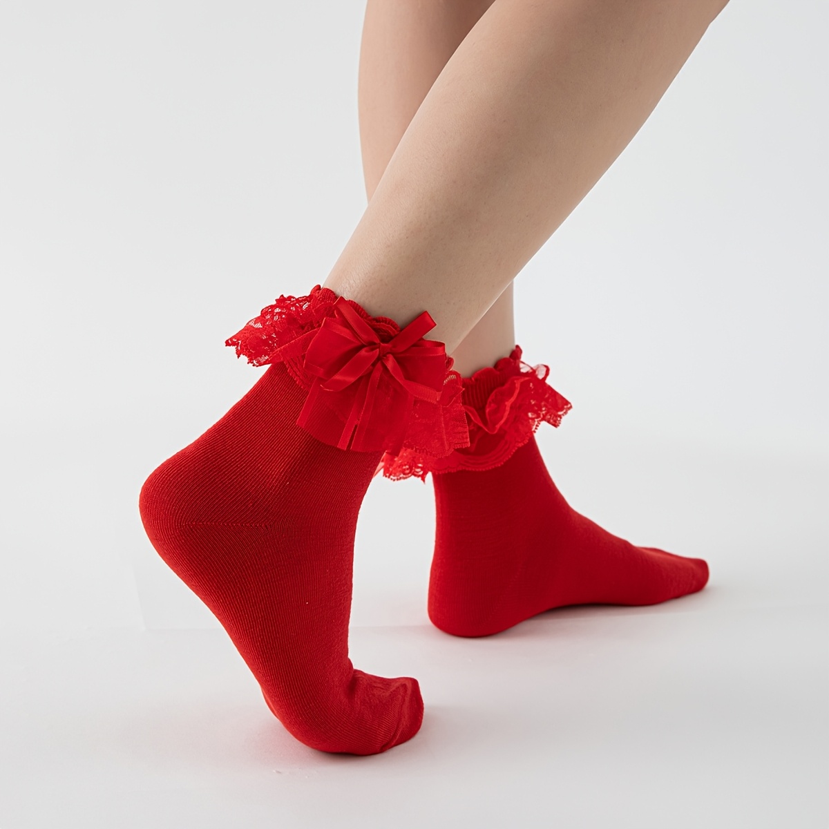 

Vibrant Red Women's Socks