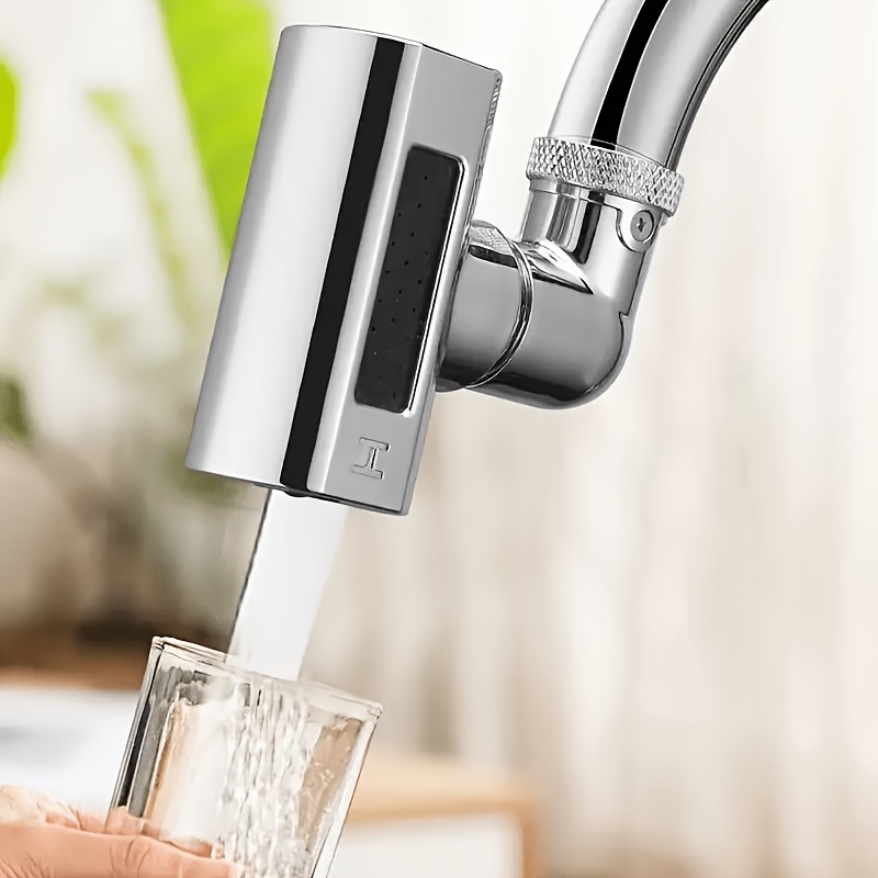 TEMU [360° Rotating | Stream And Spray] 360° Rotating Faucet Sprayer Adapter | Stream And Spray Modes | Tools For Kitchen Sinks And Pet Washing