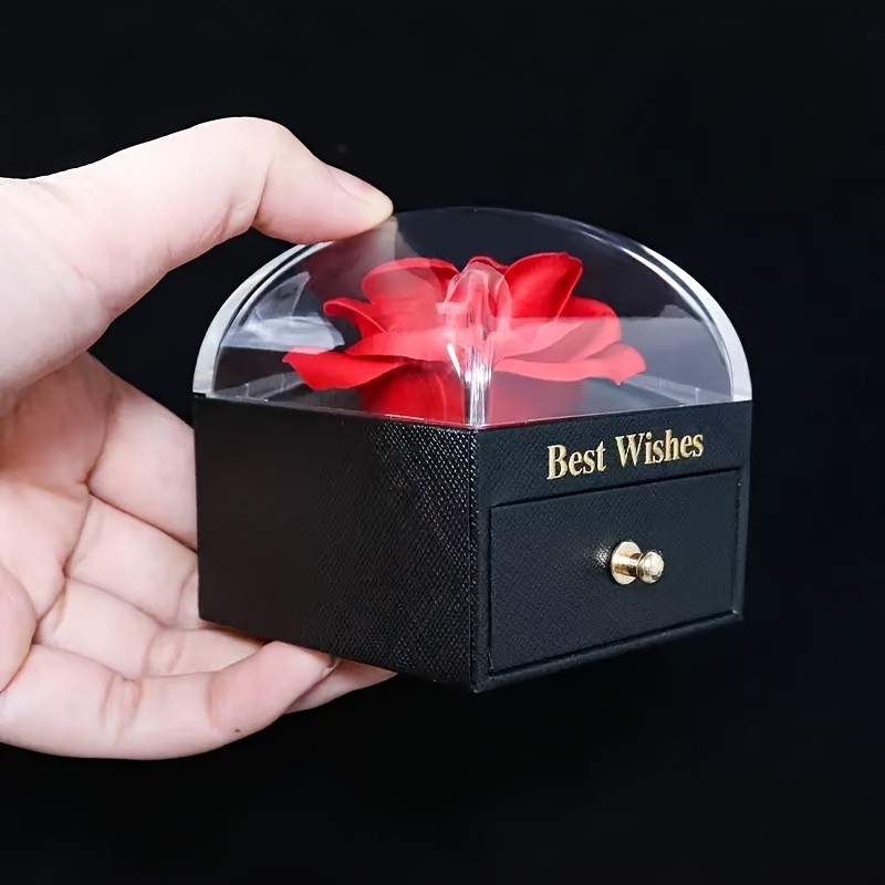 Rose Gift Box with Preserved Flowers
