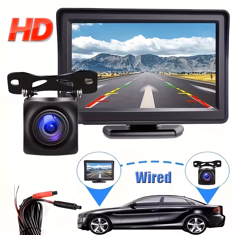 4 3 inch lcd monitor for backup cameras designed assistance and rear in cars trucks and vehicles sold without a battery Product details 0