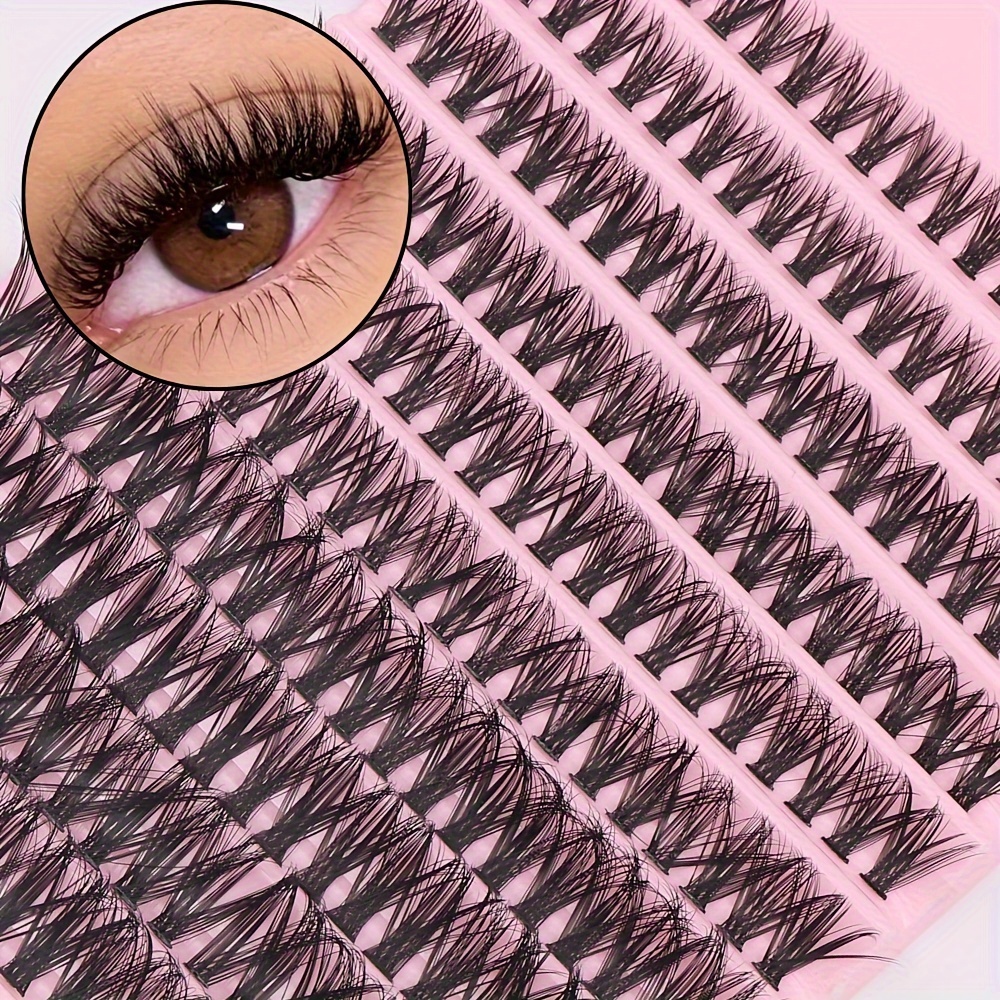 

Luxurious Faux Mink Eyelashes - 200 Clusters, Fluffy & Thick, Natural Look For Beginners, Reusable, Variety Of Lengths (6-15mm), Perfect For Everyday Glam