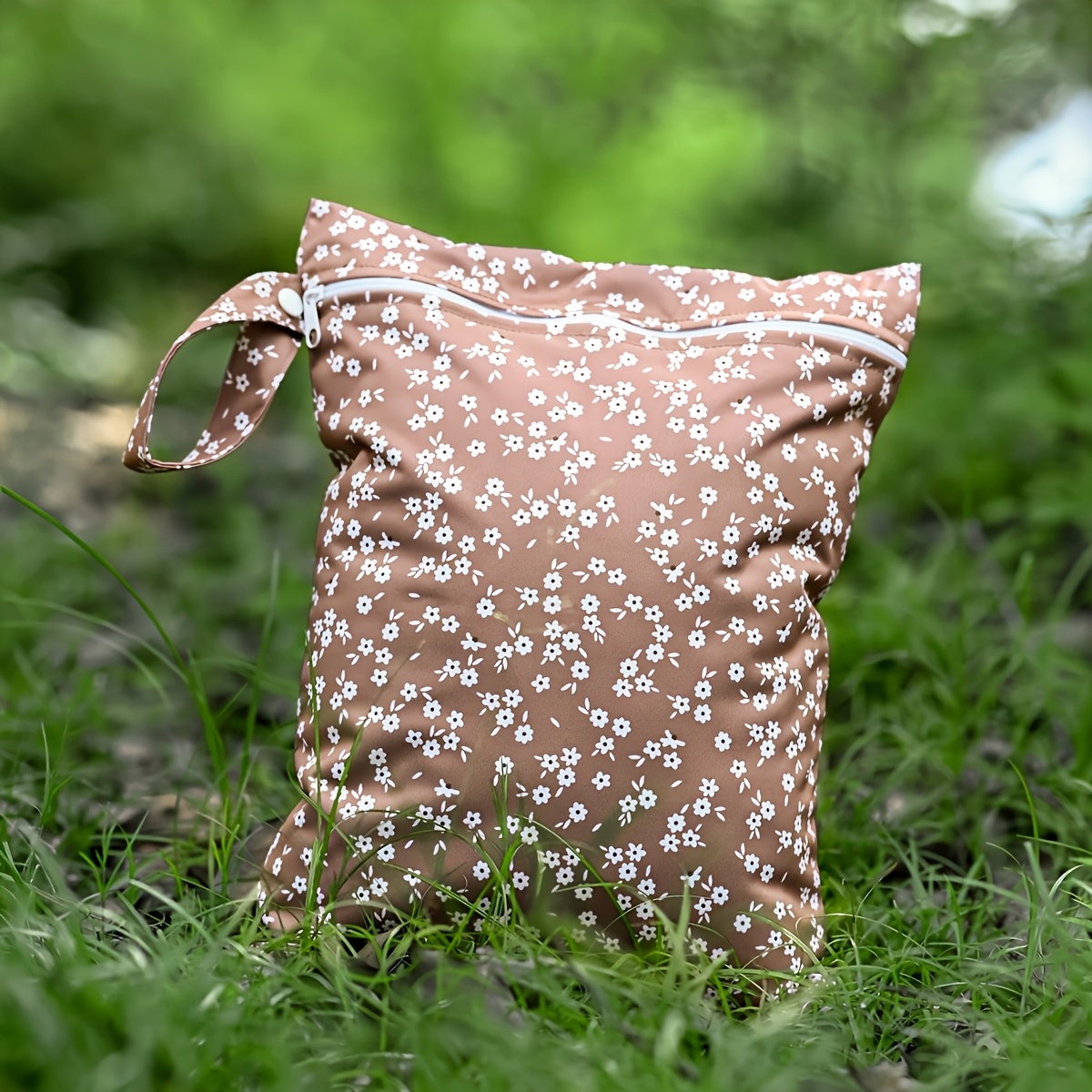 Image of 1pc Wet Dry Bag For Cloth Diapers Washable Beach Pool Bag With 1 Zippered Pocket For Toiletries Swimsuits Wet Clothes