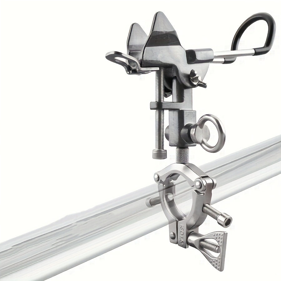 2 Pcs Fishing Pole Rod Holder Tackle Adjustable Side Rail Mount