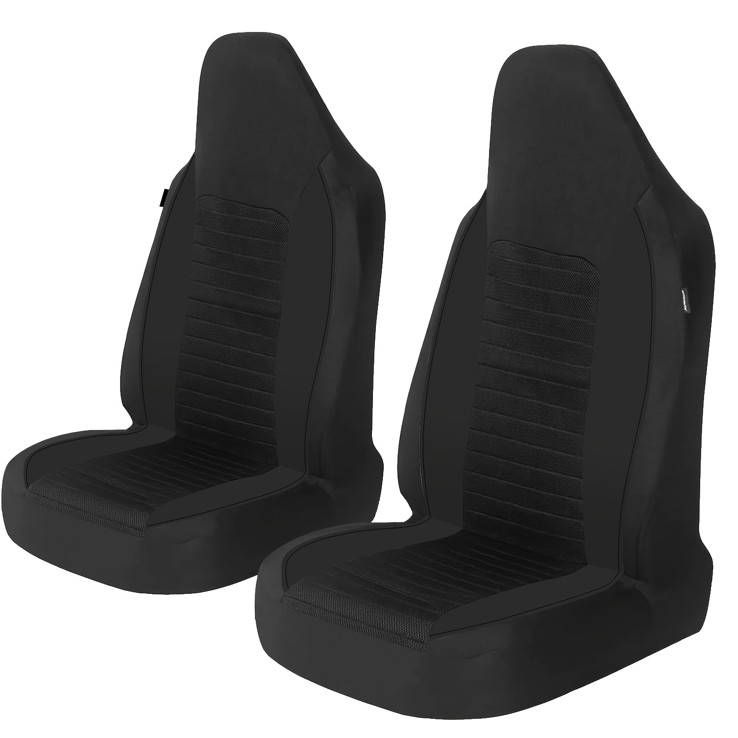 TEMU Seat Covers For Cars With A Hat, A Set Of 2 Hooded Universal Seat Covers Made From Comfortable And Breathable Polyester Fiber, Compatible With