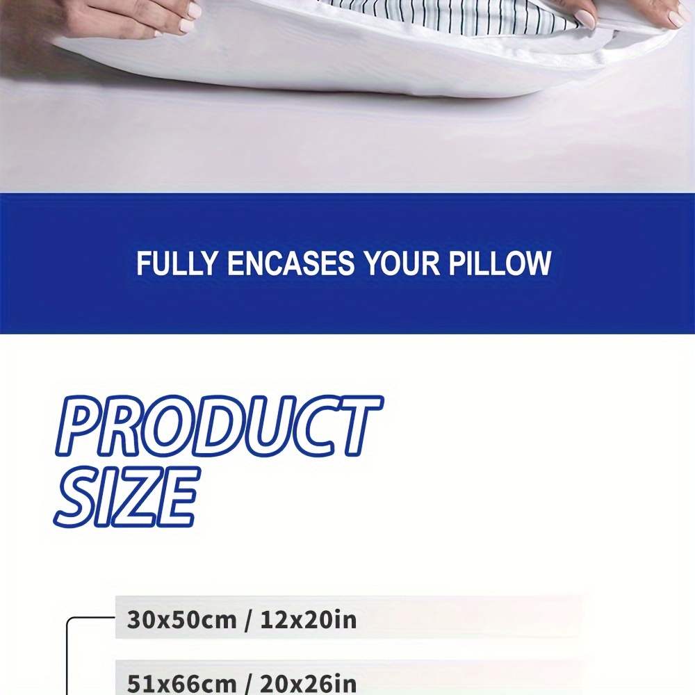   waterproof and stain resistant pillowcase super soft thickened and enlarged pillow cover details 7