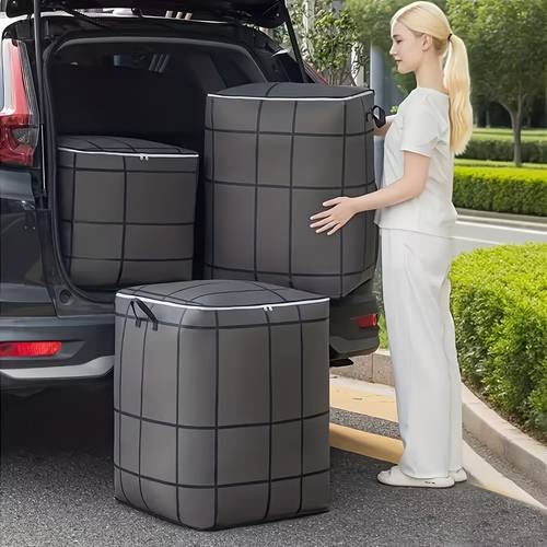 5pcs grand sac de rangement vertical pour fenêtre mobile. tailles disponibles, . tissu épaissi, et durable. convient aux différentes besoins de déplacement et de rangement, idéal pour le déplacement, rangement sous le lit