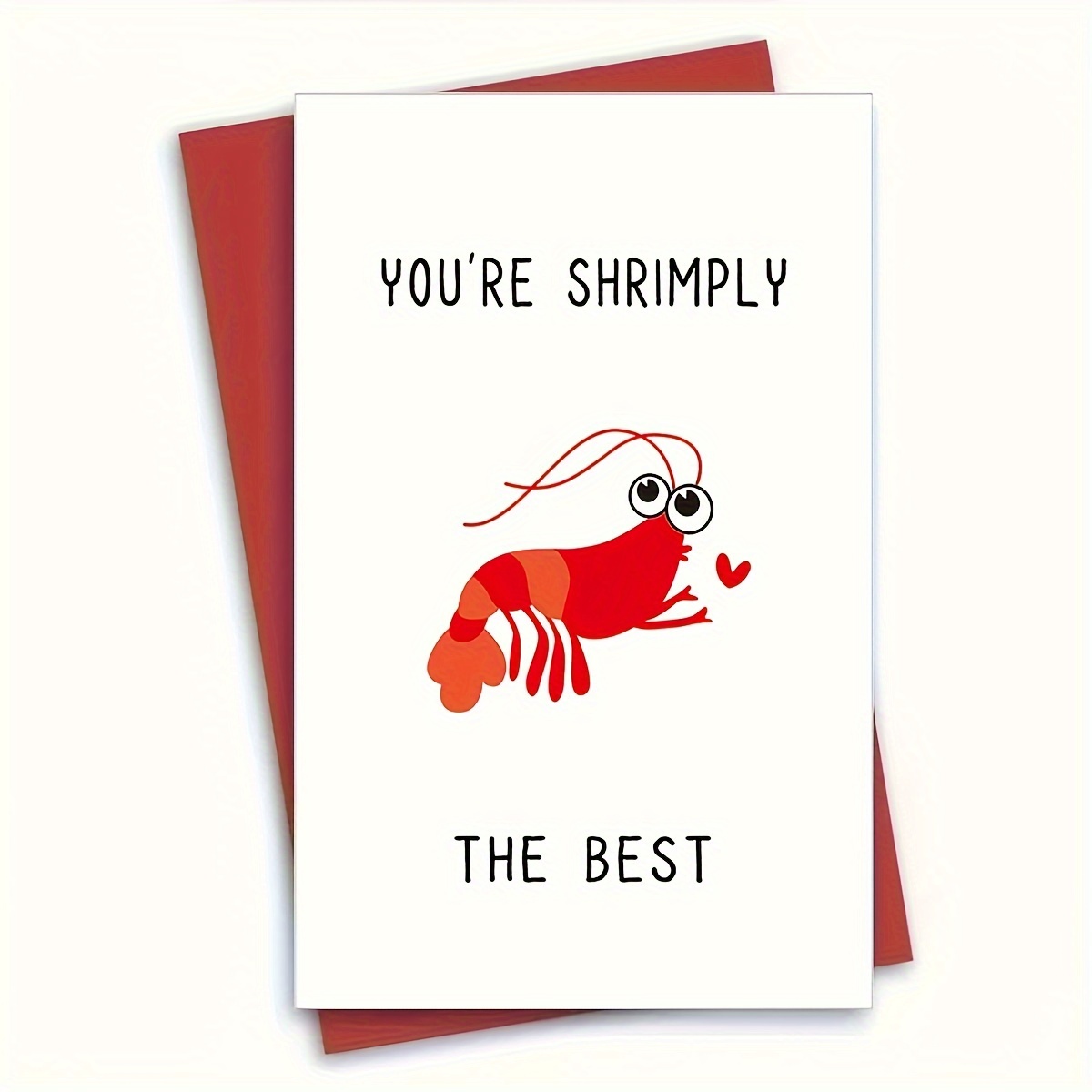 1pc, Funny Lobster Cards, Gift Cards, "shrimp" Cards, Encouragement Cards, Gifts For Him, Her, Coworkers, Family, On , Cheap Stuff, Birthday Cards