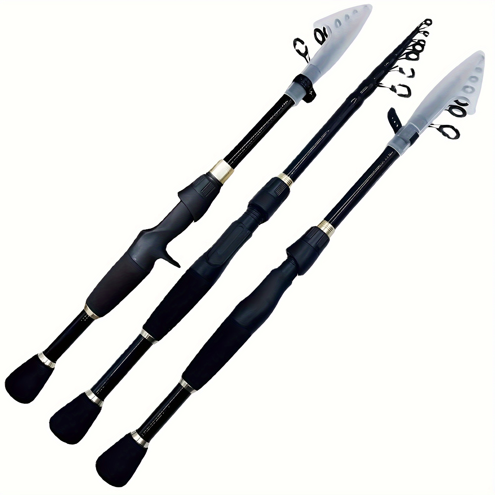 Portable Retractable Carbon Casting/spinning Rod Durable - Temu