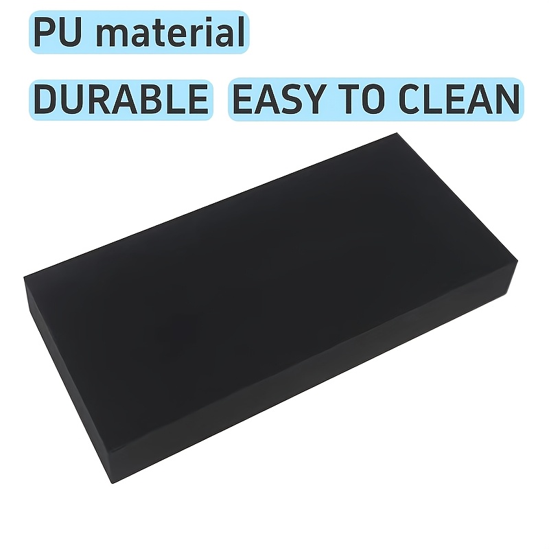 

1pc Pu Foam Kneeling Pad, Garden Kneeler Cushion, Work Knee Mat, Shock-absorbing Anti-slip Moisture-proof Floor Protector, Use - Black